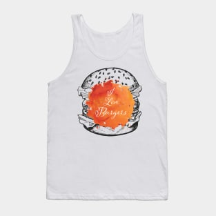 I Love Burgers Tank Top